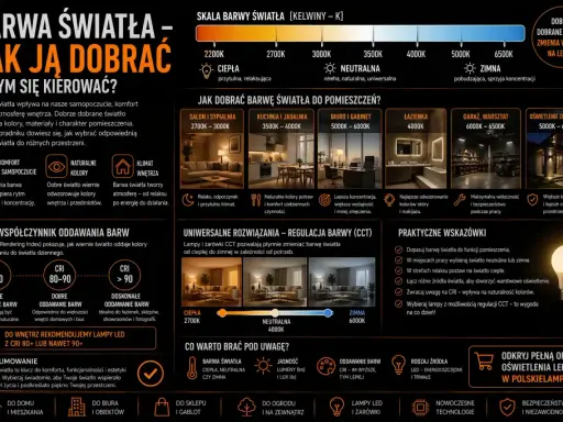 Najzdrowsza barwa światła to klucz do komfortu i estetyki wnętrza. Wybieraj świadomie, by podkreślić piękno przestrzeni.