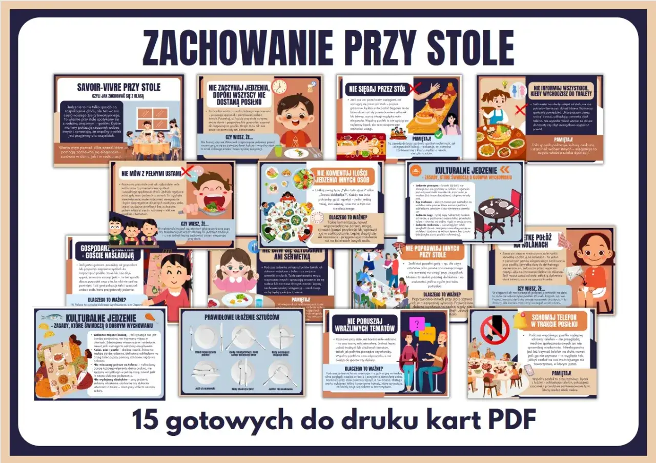 Savoir-vivre przy stole: zasady dobrego wychowania, jak jeść, rozmawiać i zachować się elegancko.